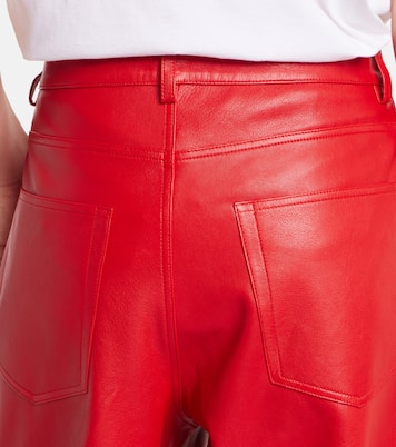 High-rise leather wide-leg pants | Róhe