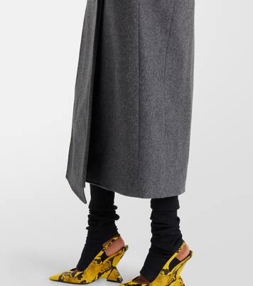 Abrigo en mezcla de lana | The Attico
