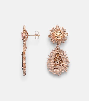 Boucles d’oreilles One Of A Kind en or rose 18 ct, opale, morganites et diamants | Suzanne Kalan