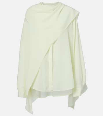 Kiki draped silk blouse | Calvin Klein