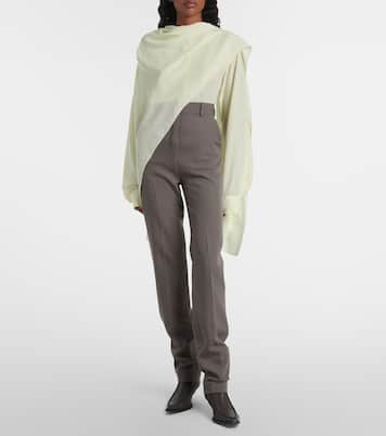 Kiki draped silk blouse | Calvin Klein