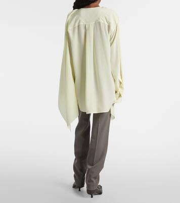 Kiki draped silk blouse | Calvin Klein