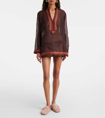 Sheer linen kaftan | Tory Burch