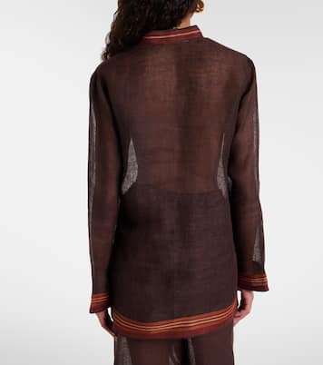 Sheer linen kaftan | Tory Burch