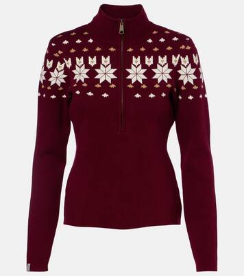 Cotton-blend half-zip sweater | The Upside