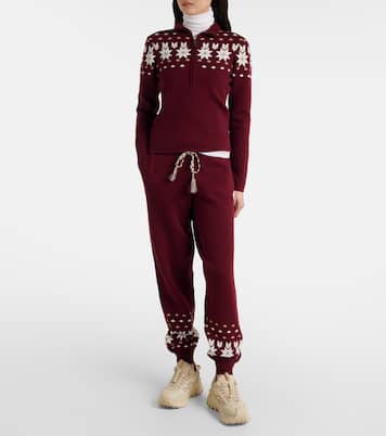Cotton-blend half-zip sweater | The Upside
