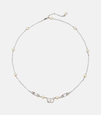 Halskette Ovalette mit Swarovski®-Kristallen | Valentino