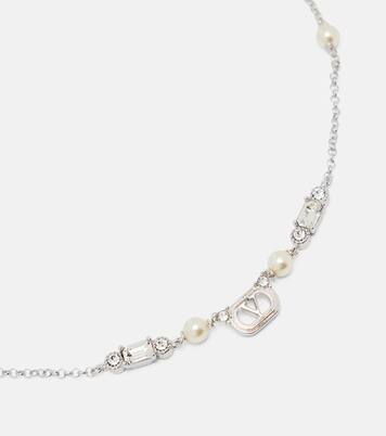 Halskette Ovalette mit Swarovski®-Kristallen | Valentino