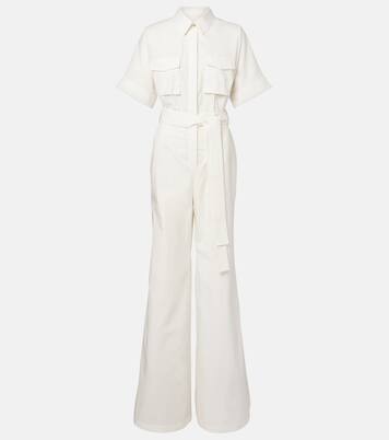 Belted cotton jumpsuit | Elie Saab