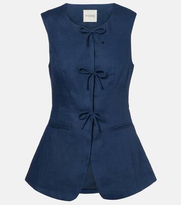 Sabine linen vest | Posse