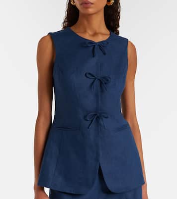 Sabine linen vest | Posse