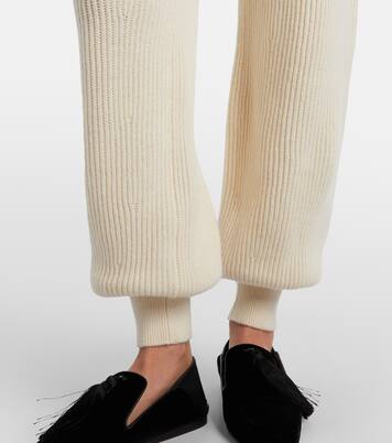 Juniper ribbed-knit cashmere sweatpants | Loro Piana