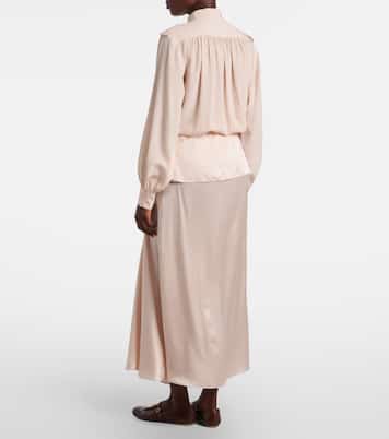 Ruffled silk skirt | Chloé