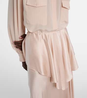 Ruffled silk skirt | Chloé
