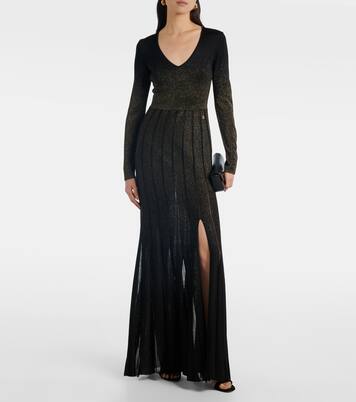 Glitter pleated gown | Roberto Cavalli