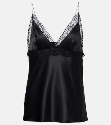 Lace-trimmed silk-blend satin camisole | Nina Ricci
