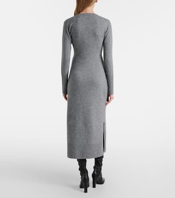 Salomez wool and cashmere wrap midi dress | Veronica Beard