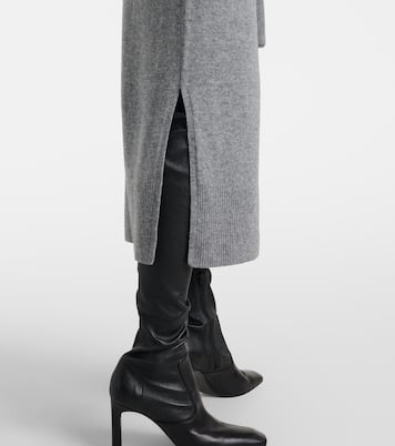 Salomez wool and cashmere wrap midi dress | Veronica Beard