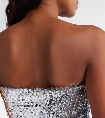 Sequined strapless minidress | Gucci