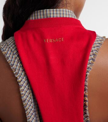 Knitted cotton top | Versace