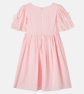 Floral-appliqué cotton dress | Patachou