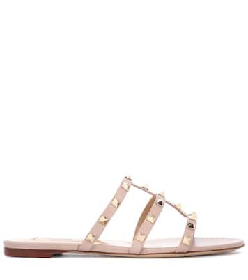 Mules Rockstud en cuir | Valentino Garavani