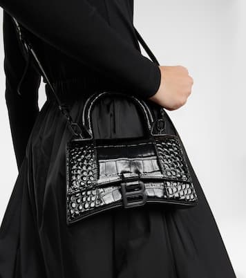 Borsa a tracolla Hourglass XS in pelle stampata | Balenciaga