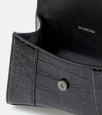 Borsa a tracolla Hourglass XS in pelle stampata | Balenciaga
