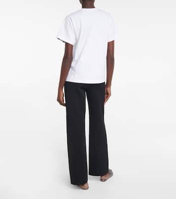 Camiseta de punto fino con logo | Alaïa