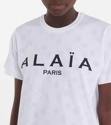 Camiseta de punto fino con logo | Alaïa