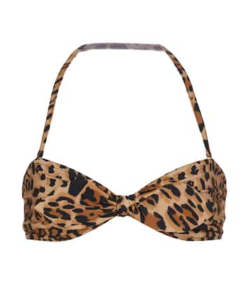 Top bikini Bree a stampa leopardata | Karla Colletto