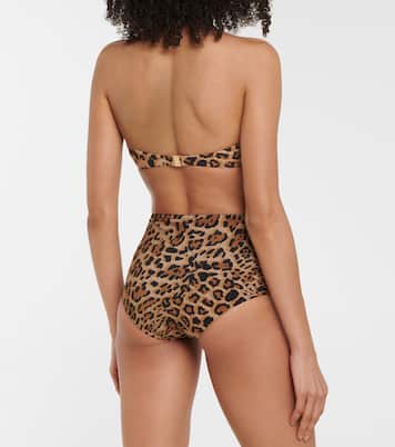 Top bikini Bree a stampa leopardata | Karla Colletto