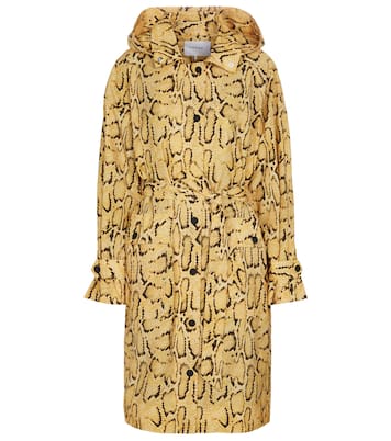Python-print trench coat | Frame