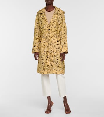 Python-print trench coat | Frame