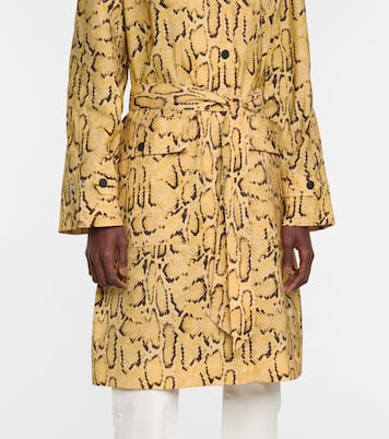 Python-print trench coat | Frame