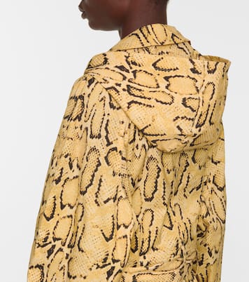 Python-print trench coat | Frame