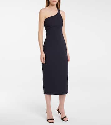 Sinead one-shoulder crêpe midi dress | Safiyaa