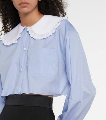 Bluse aus Baumwollpopeline | Miu Miu