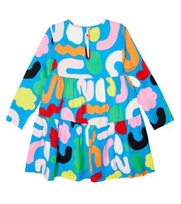 Abito a balze in cotone con stampa | Stella McCartney Kids