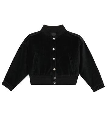 Cardigan en velours de coton mélangé | Givenchy Kids