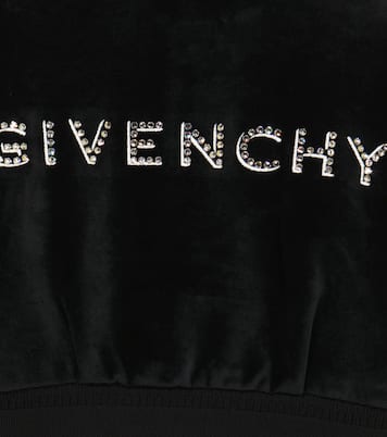 Cardigan en velours de coton mélangé | Givenchy Kids