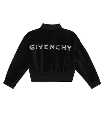 Cardigan en velours de coton mélangé | Givenchy Kids