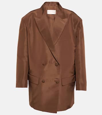 Blazer doppiopetto in seta | Valentino