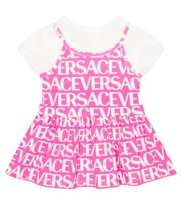 Bébé – Robe en jersey de coton mélangé | Versace Kids