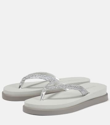 Sandali infradito in pelle con platform | Gianvito Rossi