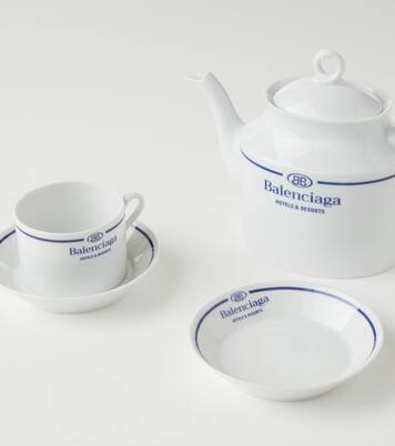 x Ginori 1735 logo porcelain teapot | Balenciaga