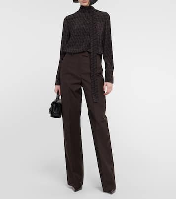 Pantalon ample à taille haute | Valentino