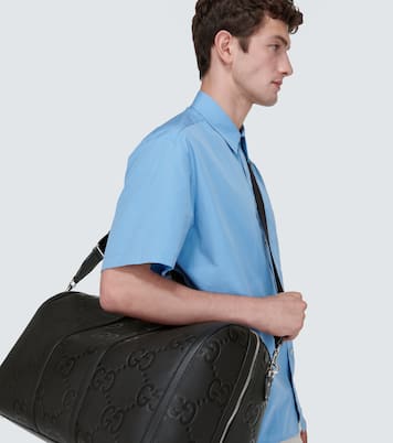 GG embossed leather duffle bag | Gucci