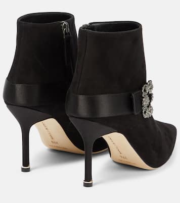 Stivaletti Plinianu in suede | Manolo Blahnik
