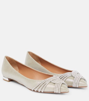 Verzierte Ballerinas Gatsby aus Satin | Aquazzura